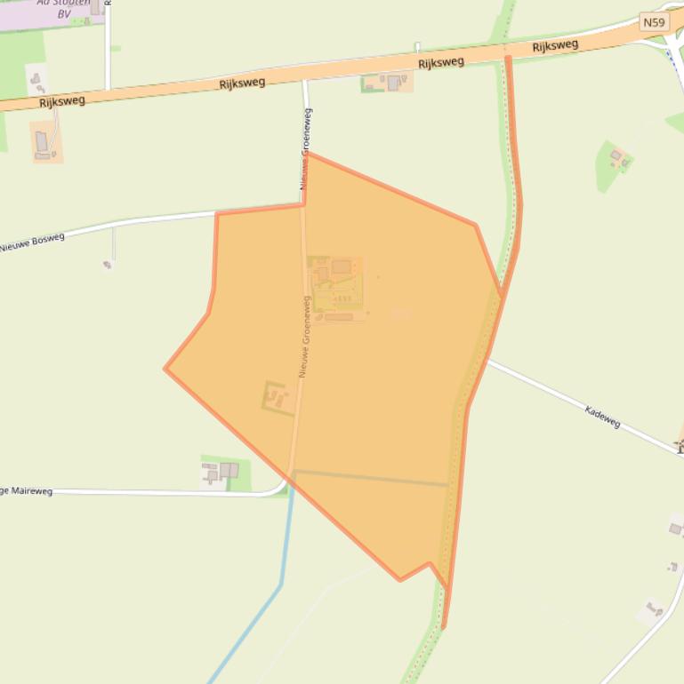 Kaart van postcodegebied 4307RT.