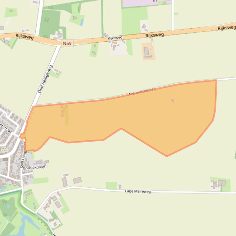 Kaart van postcodegebied 4307RW.