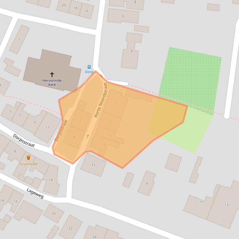 Kaart van postcodegebied 4308AK.