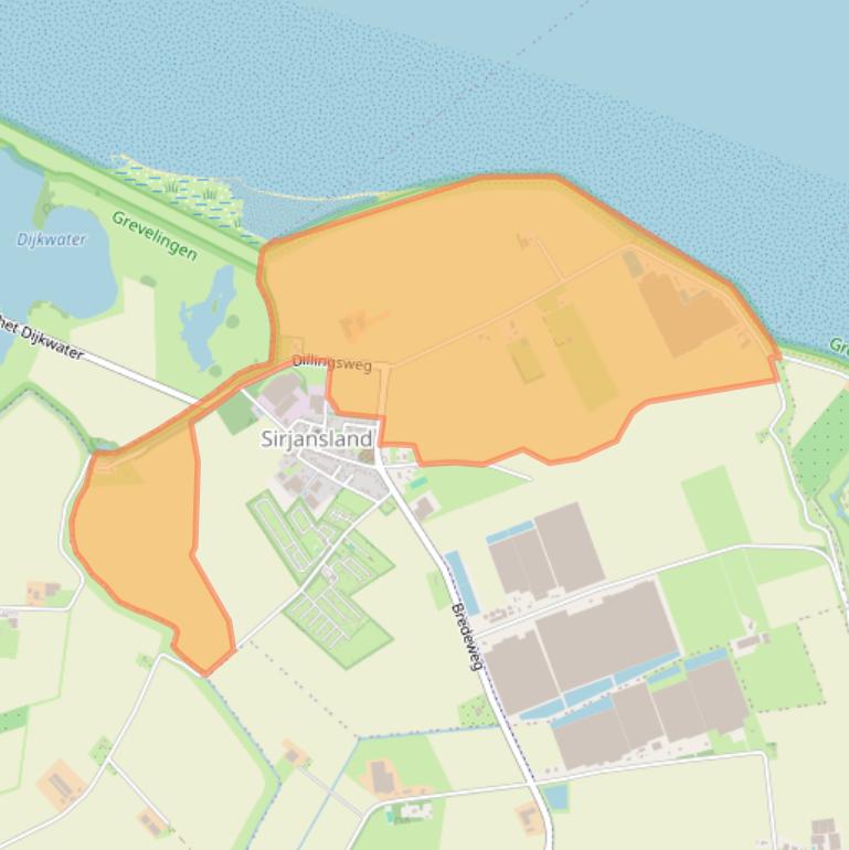 Kaart van postcodegebied 4308NV.