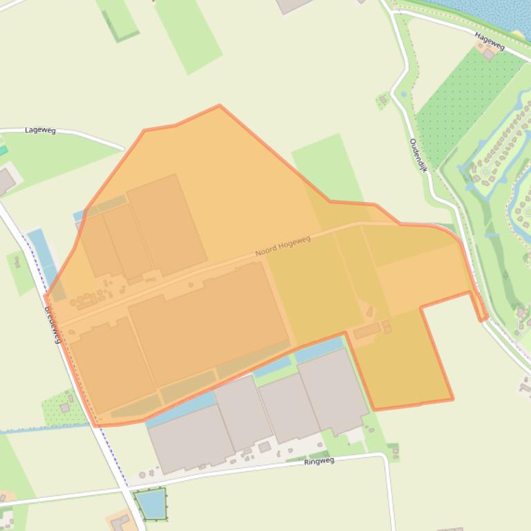 Kaart van postcodegebied 4308NW.