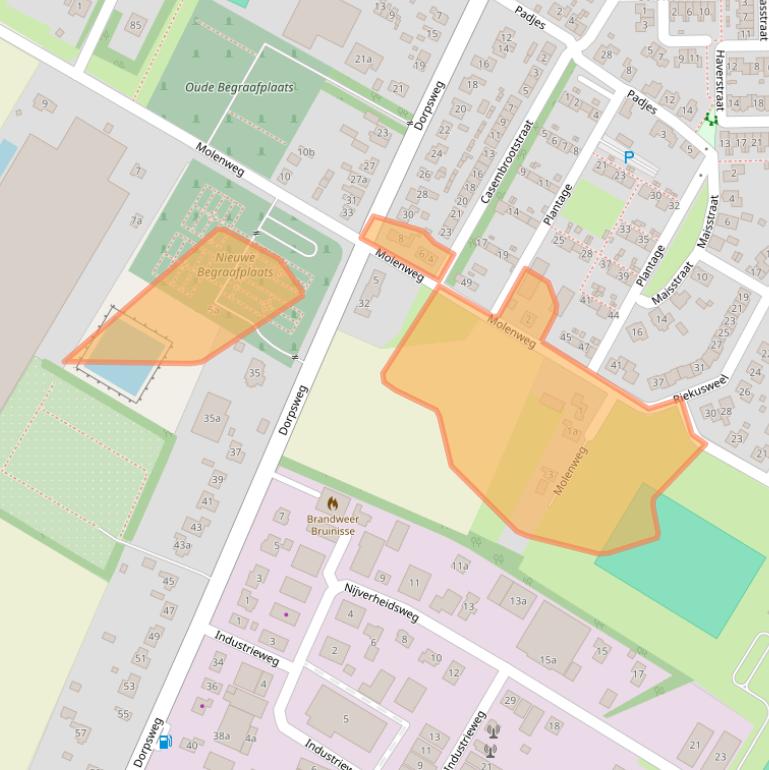 Kaart van postcodegebied 4311AE.
