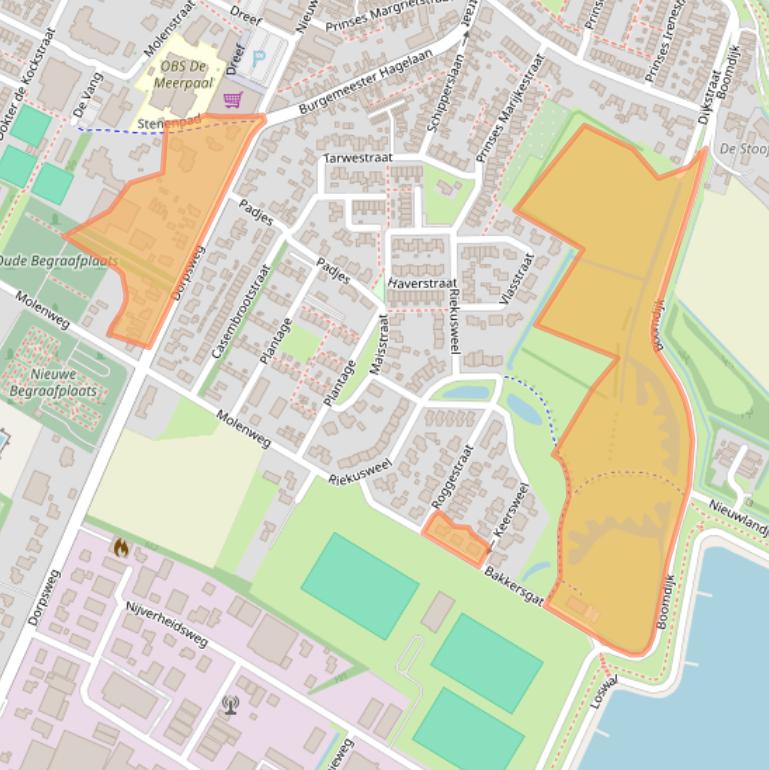 Kaart van postcodegebied 4311AG.