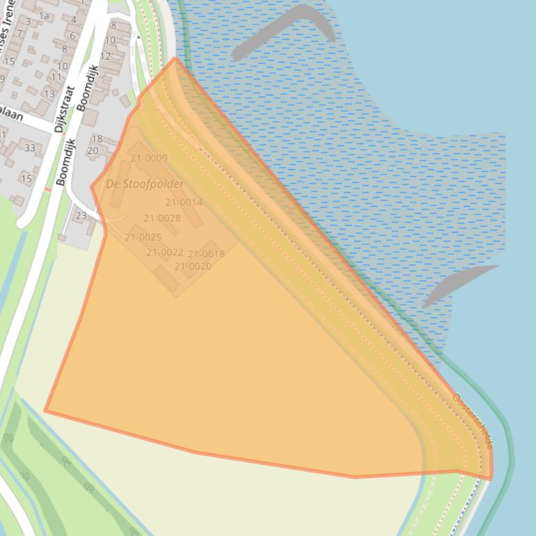 Kaart van postcodegebied 4311BL.