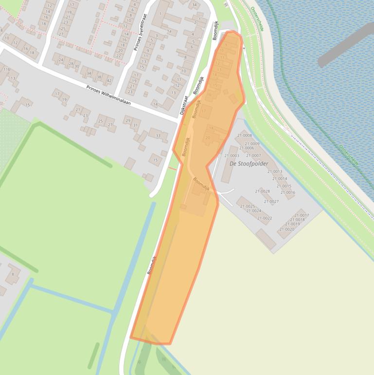 Kaart van postcodegebied 4311BM.