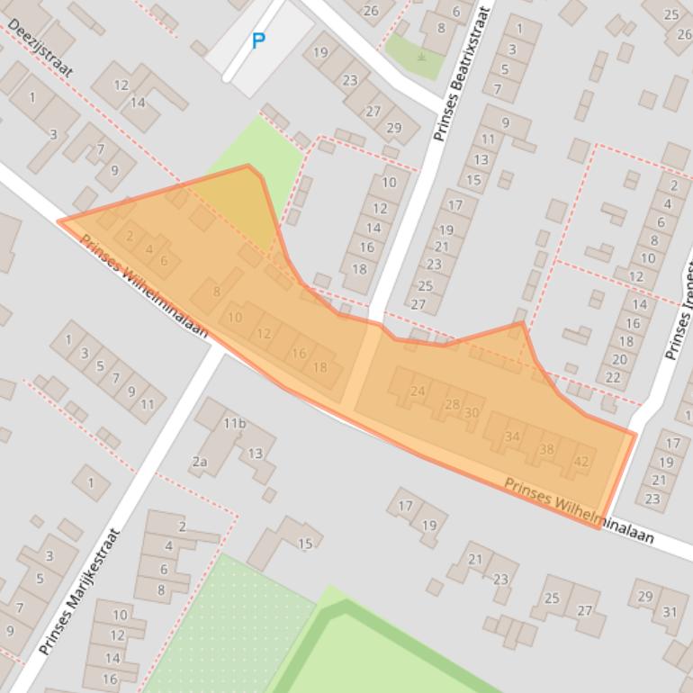 Kaart van postcodegebied 4311BP.