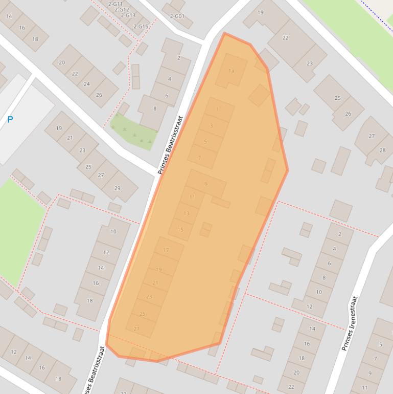 Kaart van postcodegebied 4311BT.