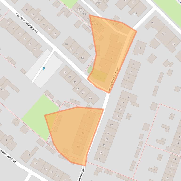 Kaart van postcodegebied 4311BV.