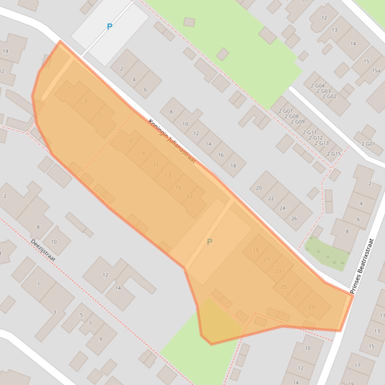 Kaart van postcodegebied 4311BW.