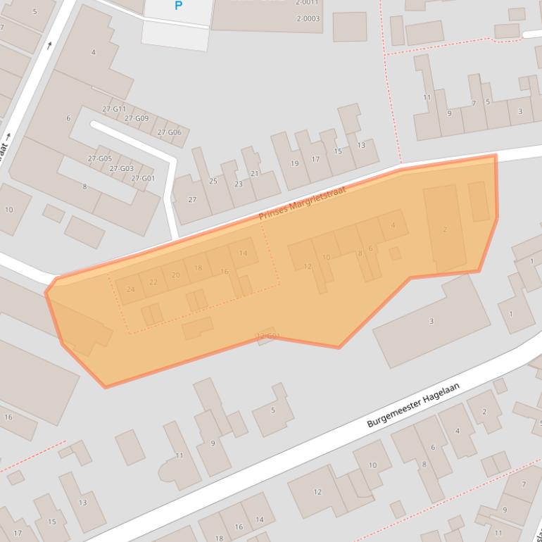 Kaart van postcodegebied 4311CJ.