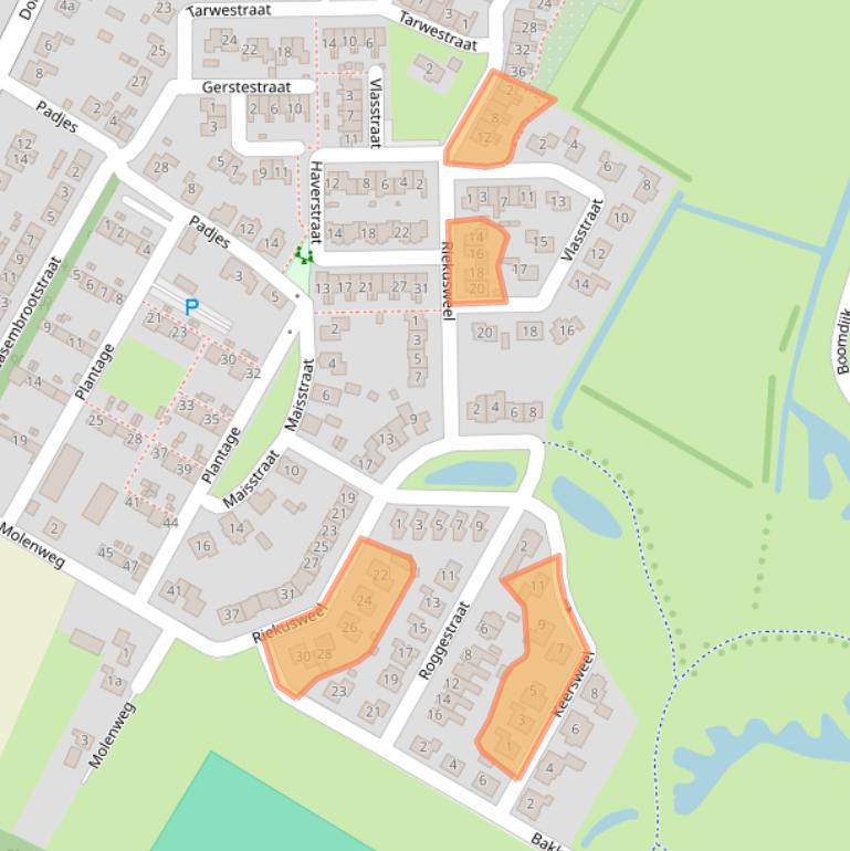 Kaart van postcodegebied 4311CS.