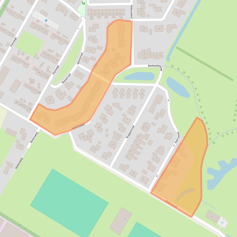 Kaart van postcodegebied 4311CT.