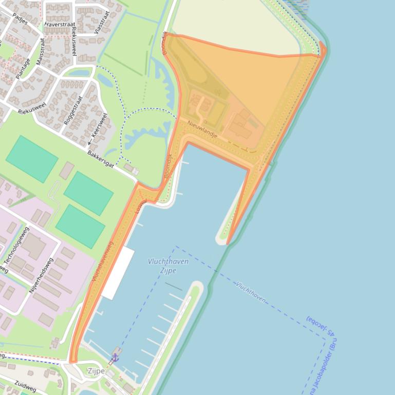 Kaart van postcodegebied 4311CZ.