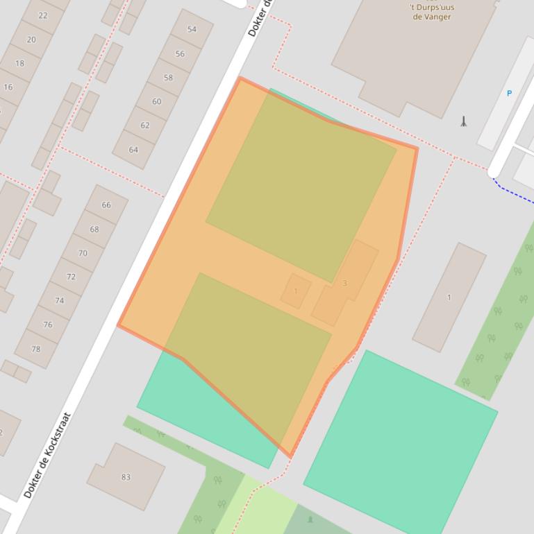 Kaart van postcodegebied 4311DX.