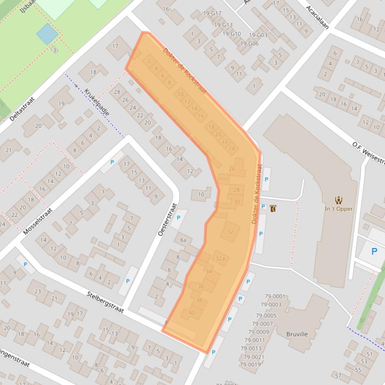 Kaart van postcodegebied 4311EM.