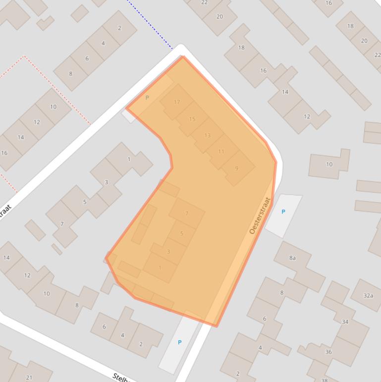 Kaart van postcodegebied 4311GG.