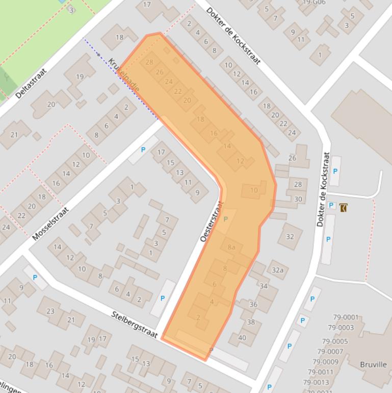 Kaart van postcodegebied 4311GH.