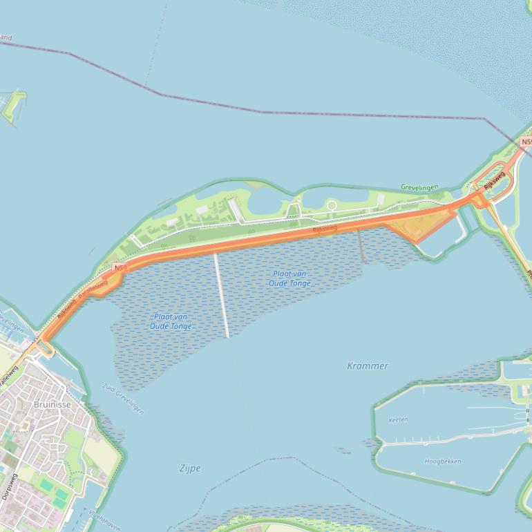 Kaart van postcodegebied 4311NE.