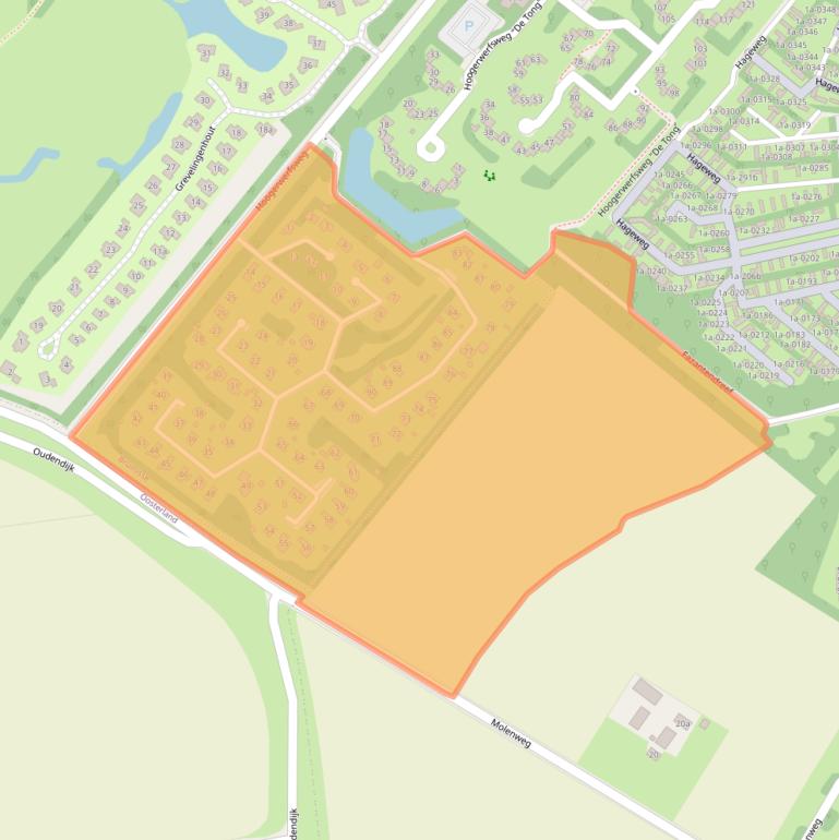 Kaart van postcodegebied 4311NR.