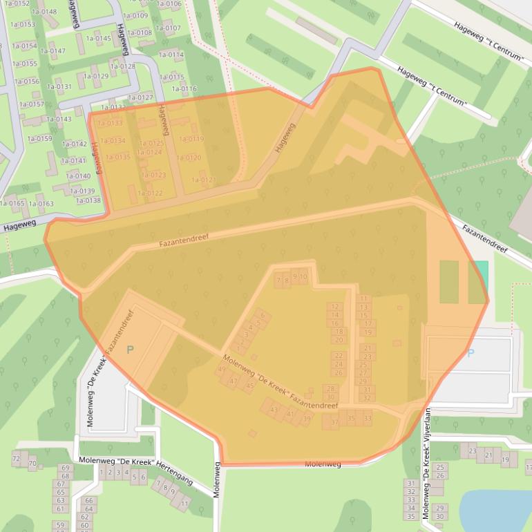 Kaart van postcodegebied 4311NV.