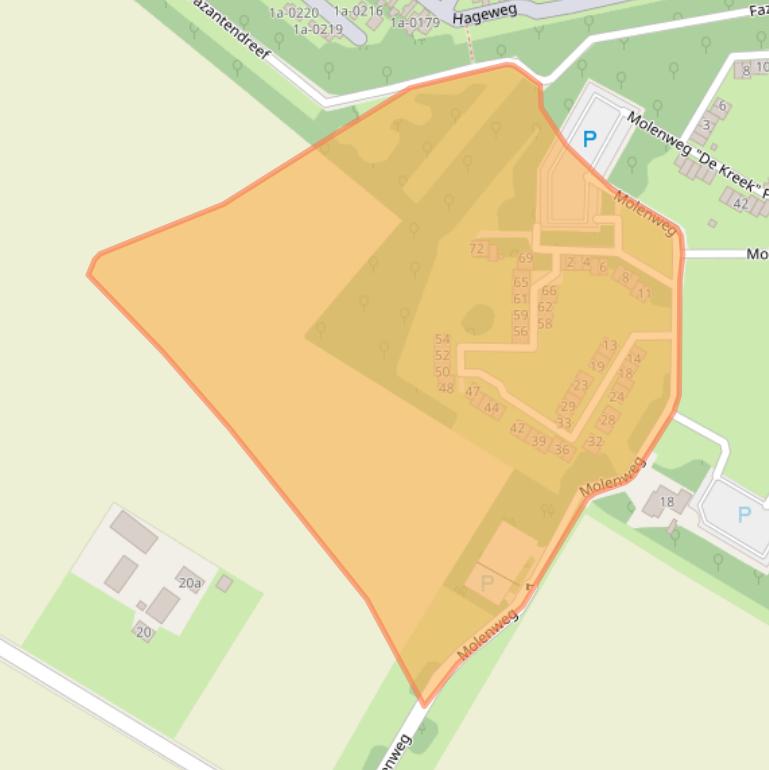 Kaart van postcodegebied 4311NW.