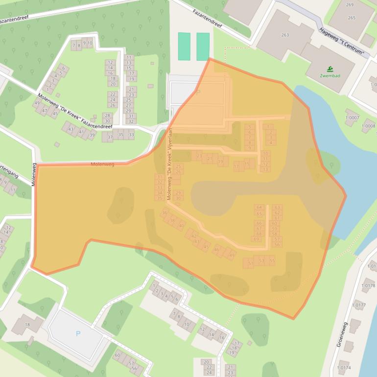 Kaart van postcodegebied 4311NZ.