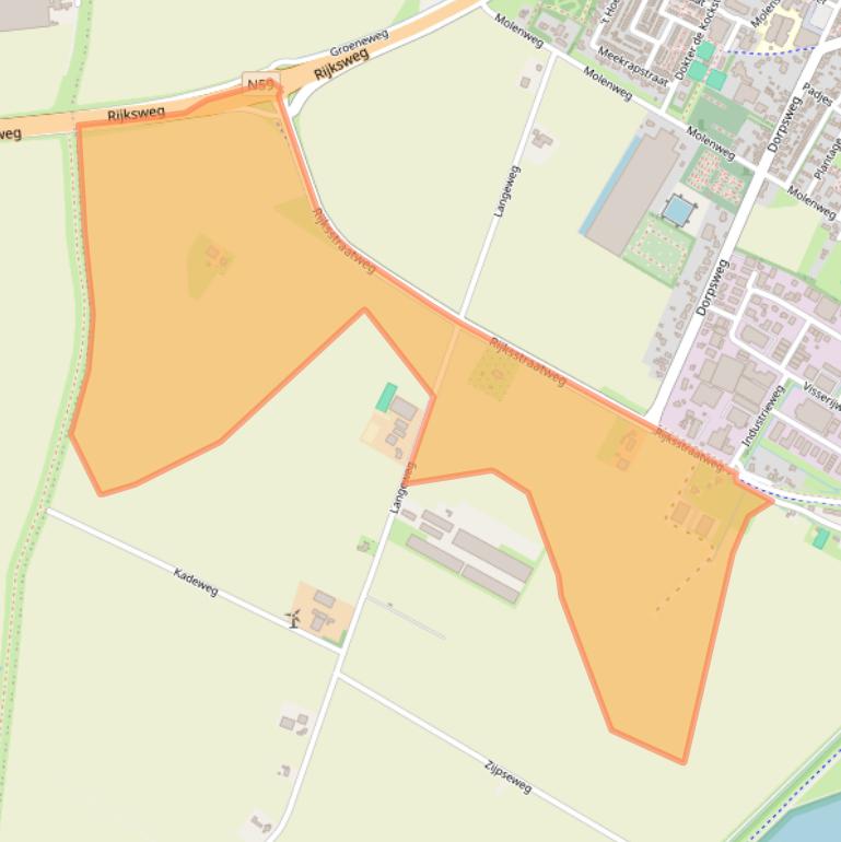 Kaart van postcodegebied 4311RH.