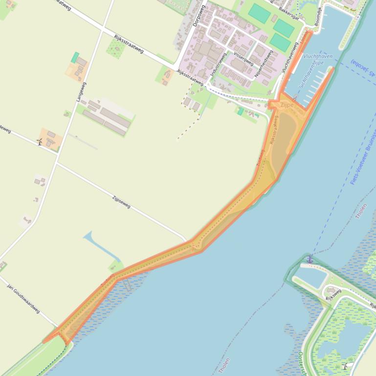 Kaart van postcodegebied 4311RK.