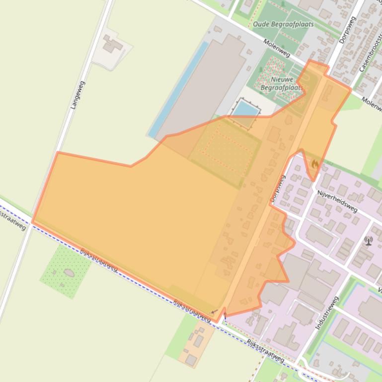 Kaart van postcodegebied 4311RL.