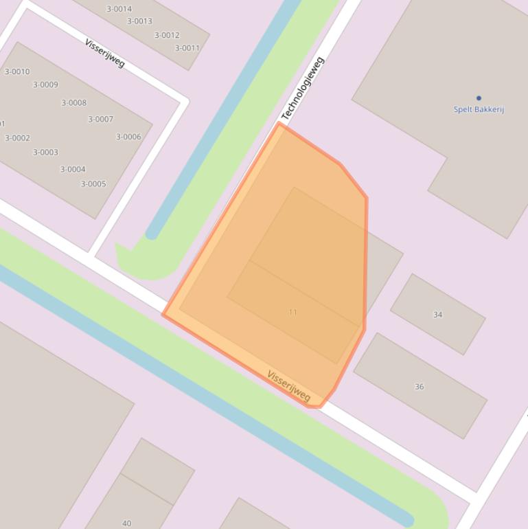 Kaart van postcodegebied 4311RV.