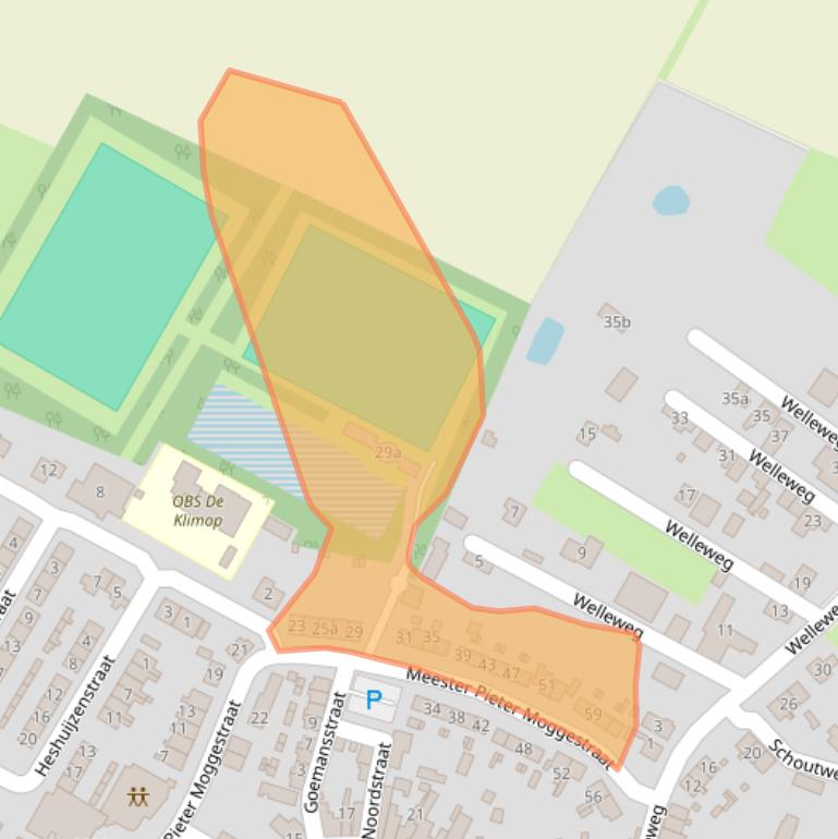Kaart van postcodegebied 4315AB.
