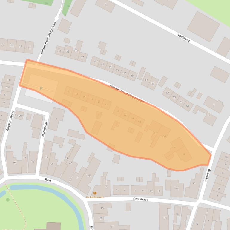 Kaart van postcodegebied 4315AD.