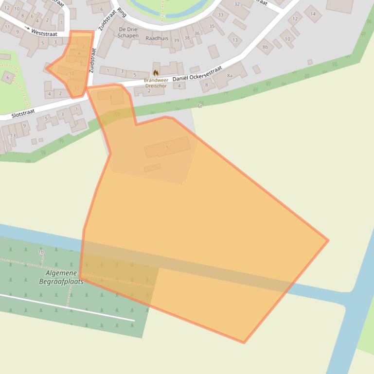 Kaart van postcodegebied 4315AP.