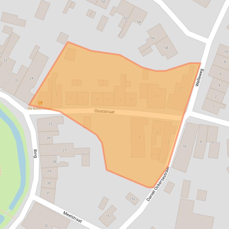 Kaart van postcodegebied 4315AS.