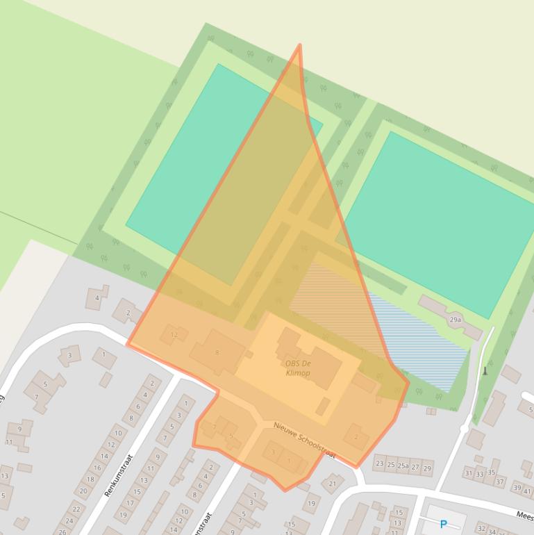 Kaart van postcodegebied 4315AW.