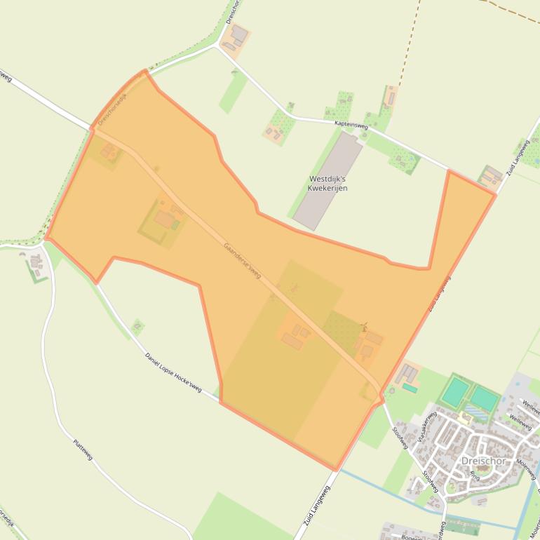 Kaart van postcodegebied 4315PM.