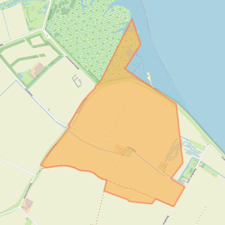 Kaart van postcodegebied 4315PP.