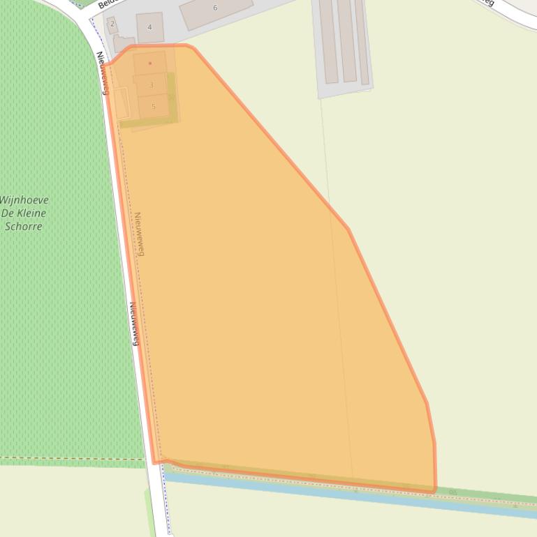 Kaart van postcodegebied 4315PR.