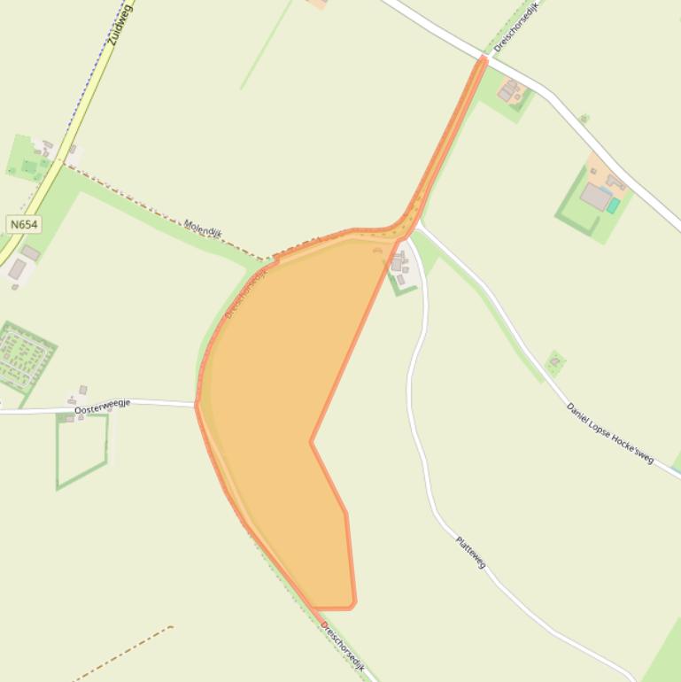 Kaart van postcodegebied 4315PT.