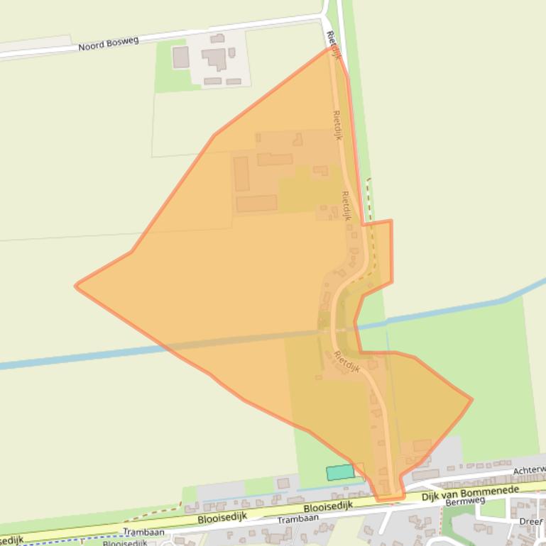 Kaart van postcodegebied 4316AR.