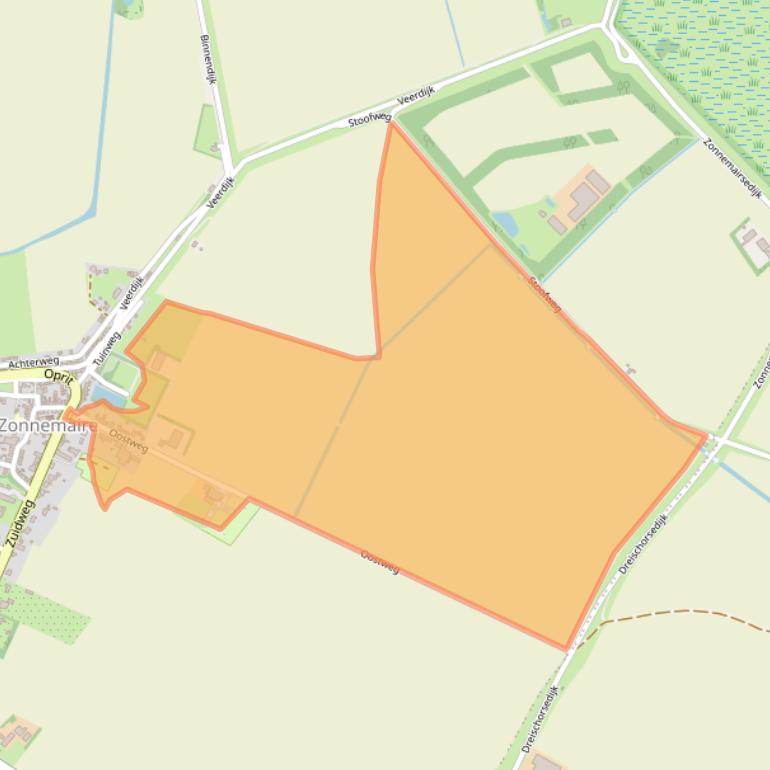 Kaart van postcodegebied 4316BC.