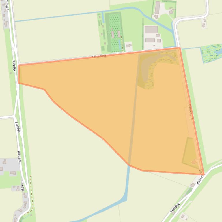 Kaart van postcodegebied 4316PG.