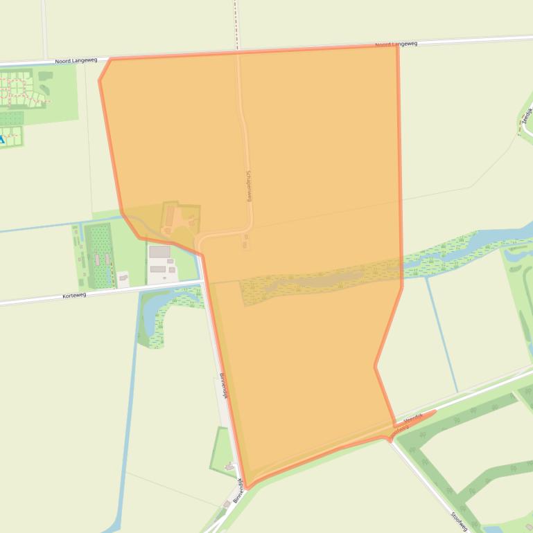 Kaart van postcodegebied 4316PK.