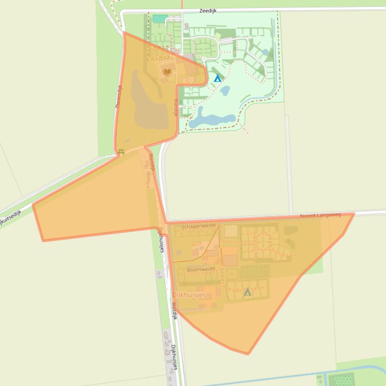 Kaart van postcodegebied 4316PL.