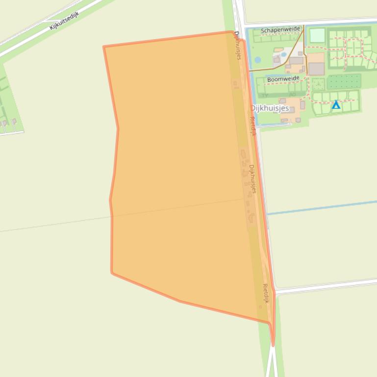 Kaart van postcodegebied 4316PM.