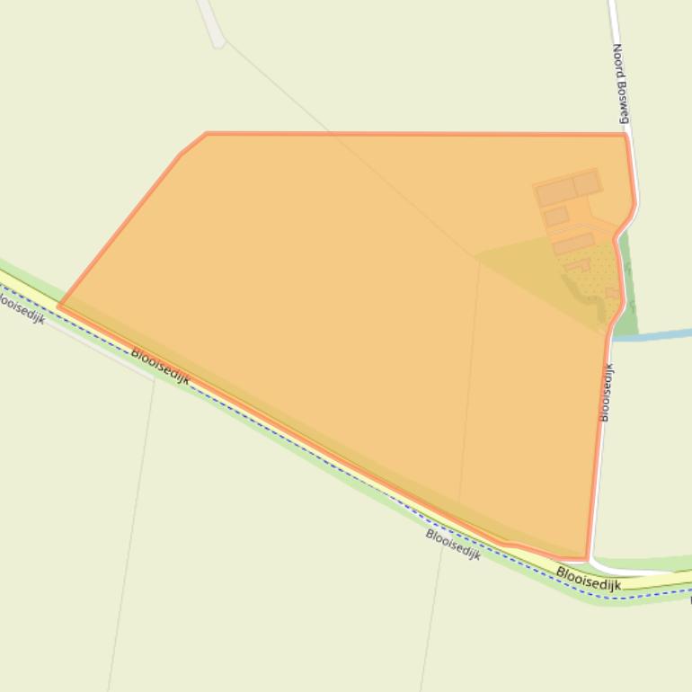 Kaart van postcodegebied 4316PR.