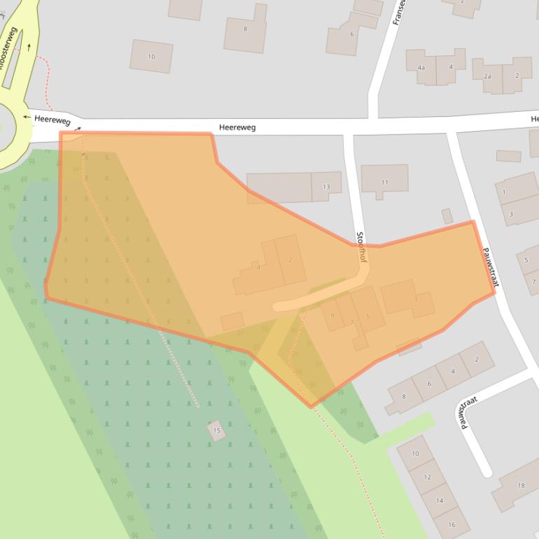 Kaart van postcodegebied 4317AH.