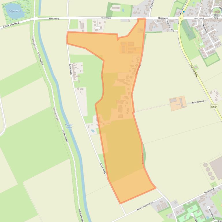 Kaart van postcodegebied 4317AN.