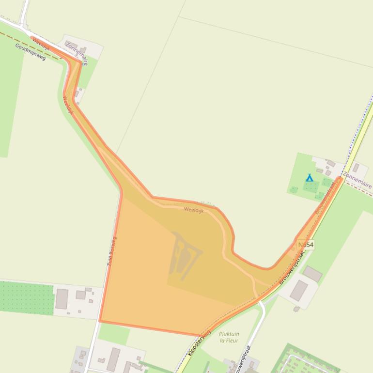 Kaart van postcodegebied 4317LA.