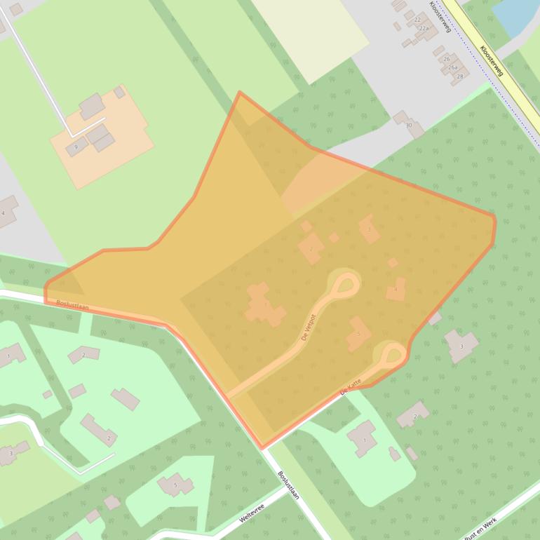 Kaart van postcodegebied 4317MJ.